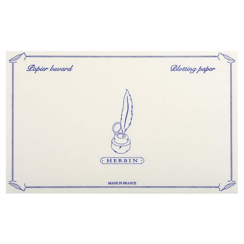 Herbin 10 White Blotter Sheets - 4 3/4 x 6 1/3 - Image 1
